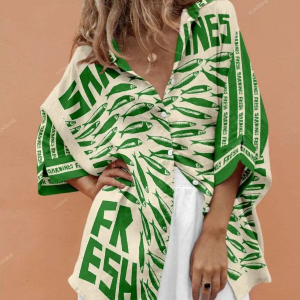 White and Green Sardine Set (Coveshe, M)